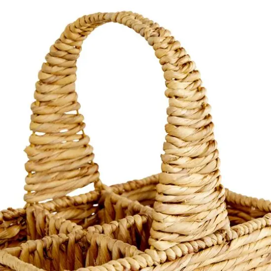 15" Brown Water Hycinthia Coastal Storage Basket {5}