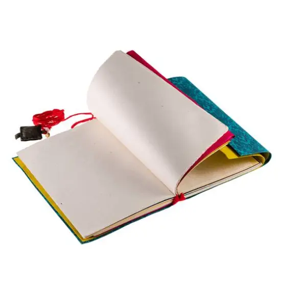 Lama Li Mixed Media Brocade Journal, 6" x 8" {5}