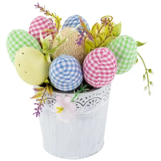 7" Easter Egg Spring Potted Floral Arrangement {1}