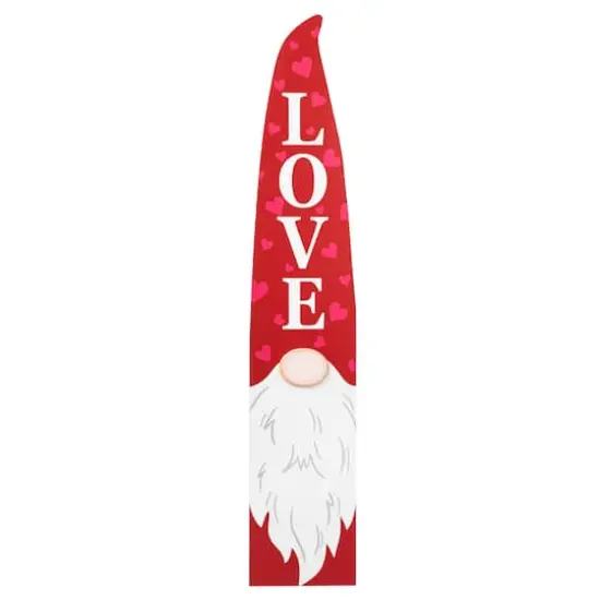 Glitzhome&reg; 42" Valentine's Wooden Gnome Porch Decor {1}