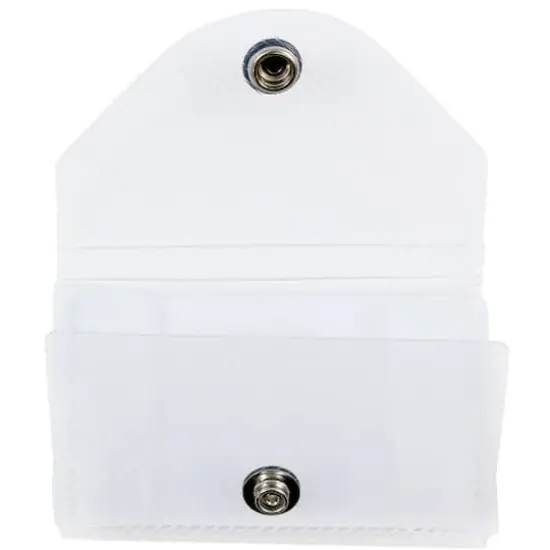 JAM Paper Clear Plastic Business Card Holder Case with Snap Closure {3}