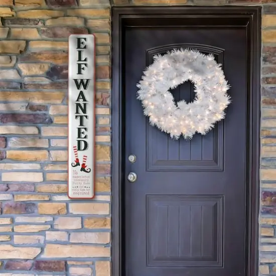 47" Elf Wanted Wall Sign {3}