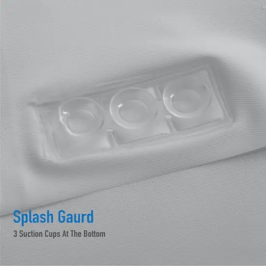 Bath Bliss Splash Guard Shower Liner Gray {6}