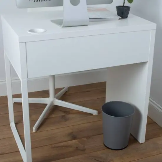 Bath Bliss Gray Trash Can {6}