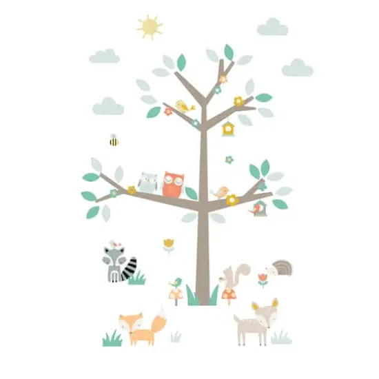 Walltastic Woodland Tree & Friends Wall Stickers {1}