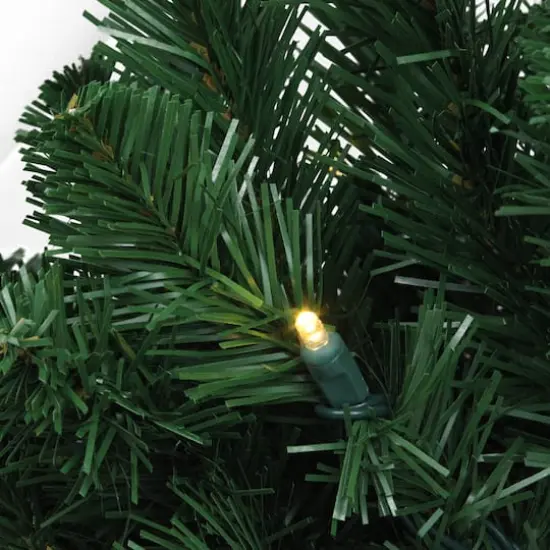27ft. Pre-Lit LED Artificial Olympia Pine Garland {3}