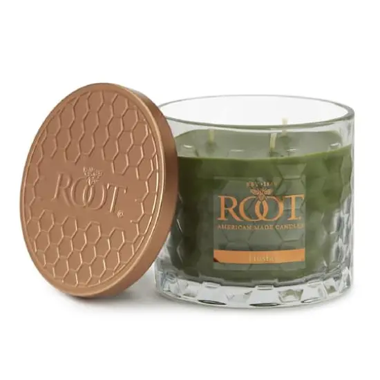 Root Candles Signature 3-Wick Honeycomb Beeswax Blend Jar Candle Hosta {1}