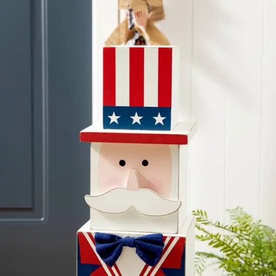 Glitzhome&reg; 24" Double Sided Wooden Easter Porch D&eacute;cor {6}