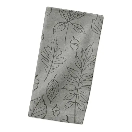Green Leaf Pattern Cotton Twill Napkin {3}