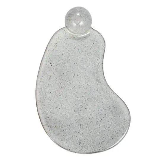 Hello Honey&reg; 10.25" Cream Reactive Glaze Stoneware Tray with Ball {10}