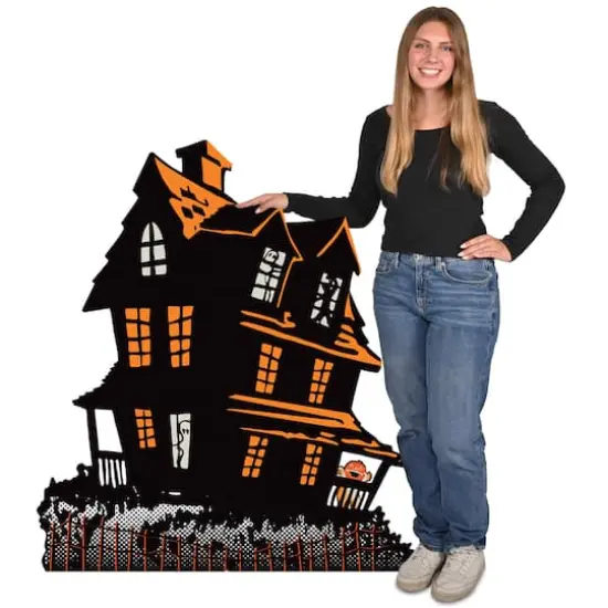 Beistle Vintage Halloween Haunted House Stand-Up Photo Prop {3}