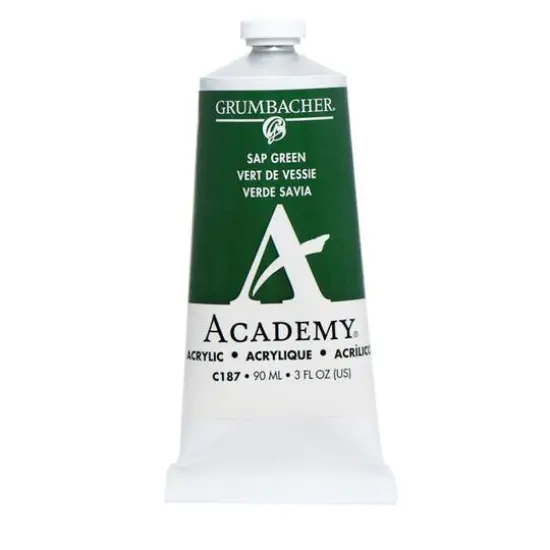 Grumbacher&reg; Academy&reg; Acrylic Paint, 3oz. C 187 Sap Green {1}