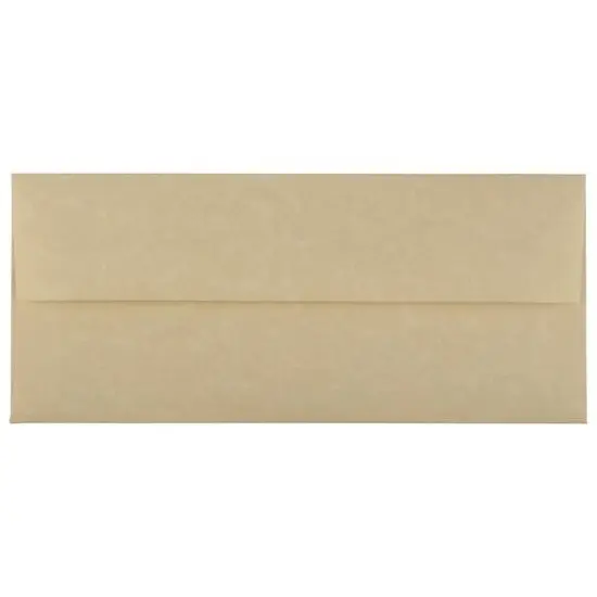 JAM Paper 8.5" x 11" Letter Paper & Envelopes #10 Business Stationery Set, 100ct. Brown Parchment {4}
