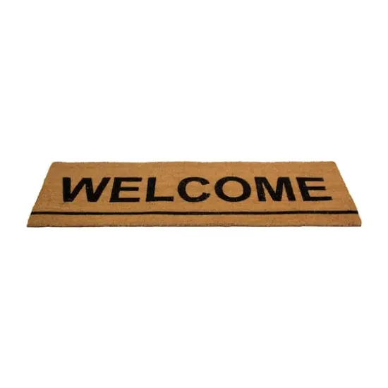 Natural Coir Welcome Doormat {4}