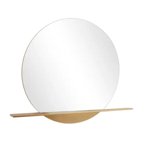 Gold Metal Glam Wall Mirror, 44" x 4" x 36" {1}