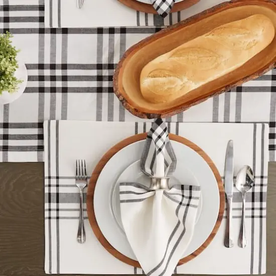 DII&reg; Home Sweet Farmhouse Black Cotton Placemats, 6ct. {5}