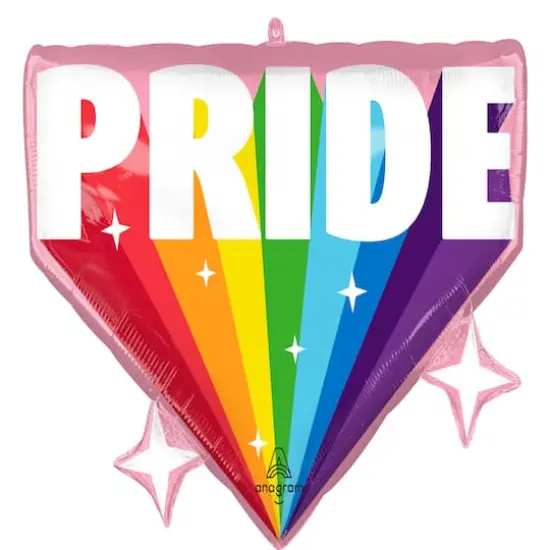 SuperShape&reg; 26" Burst of Pride Foil Balloon {1}