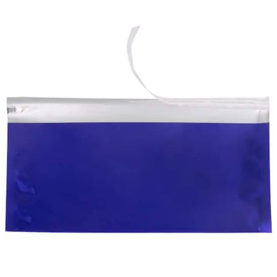 JAM Paper 4" x 9.5" Foil Business Envelopes, 25ct. Blue {4}