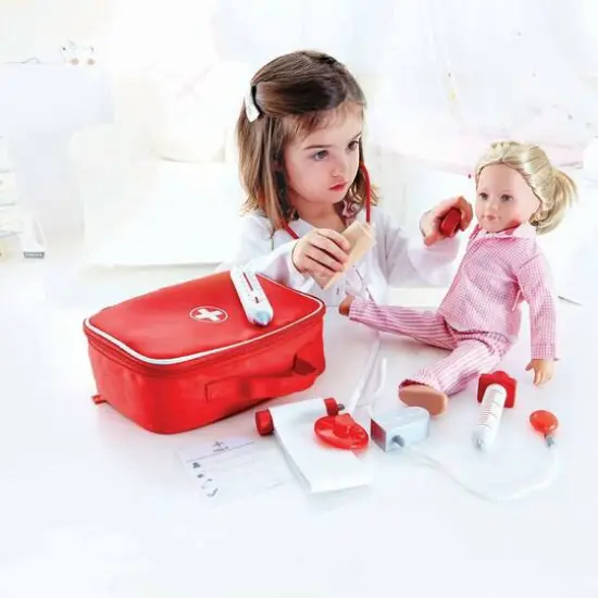 Hape Red Doctor on Call Wooden Playset {3}