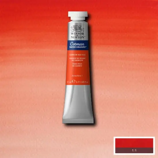 Winsor & Newton&reg; Cotman&reg; 0.71oz. Watercolor Paint Cadmium Red Hue {3}