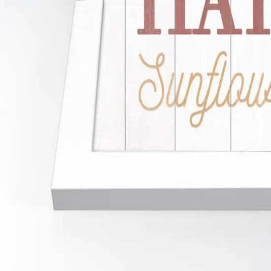 Fall Words White Framed Print Wall Art {3}