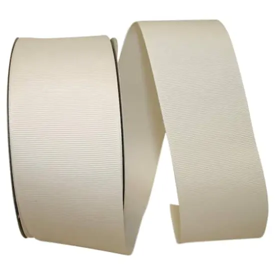 JAM Paper 2.25" Grosgrain Texture Ribbon Antique White {1}