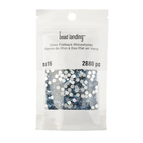 SS16 Glass Flatback Rhinestones by Bead Landing&trade; Light Sapphire {4}