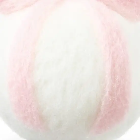 Christmas Pink & White Ball with Bow Felting Kit by Loops & Threads® {9}