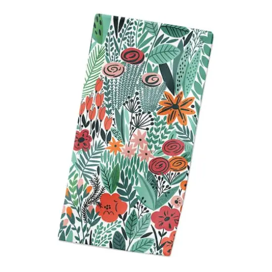 Lush Floral Pattern 10" x 10" Cotton Twill Napkin {3}