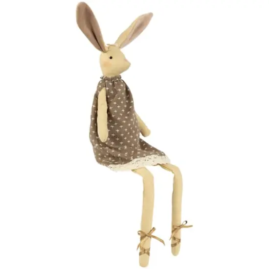 12" Long Legged Sitting Ballerina Girl Bunny Easter Figure {5}