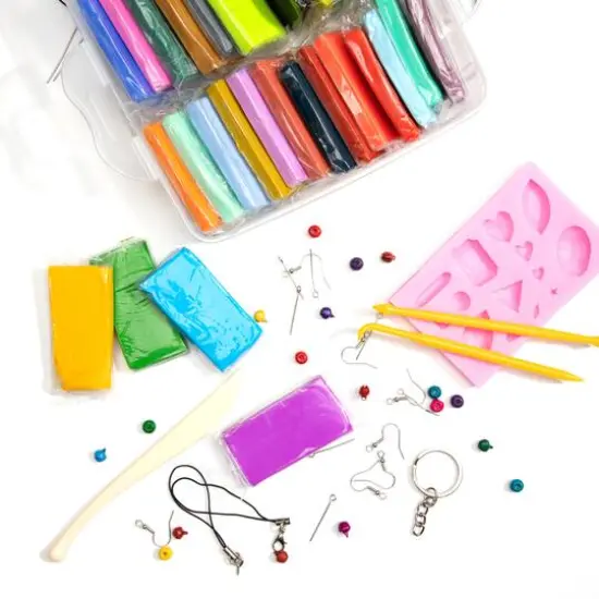CousinDIY Multicolor Polymer Clay Jewelry Making Kit {9}