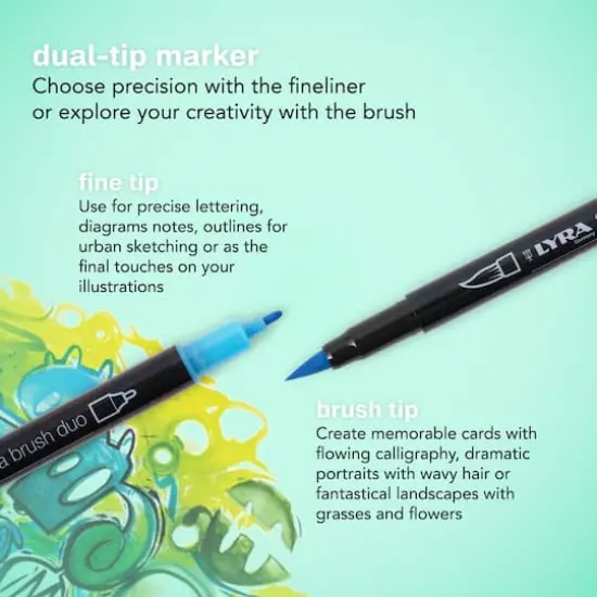 LYRA Aqua Brush Duo Marker Pen Set {3}