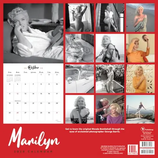 2026 Marilyn Monroe Wall Calendar {6}