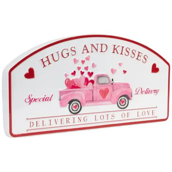 18" Hugs and Kisses Valentine's Day Wall Sign {4}