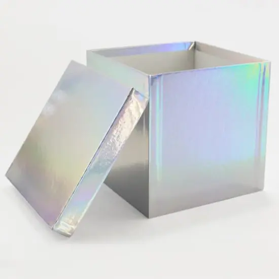 Large Silver Holographic Box by Celebrate It&trade; {3}