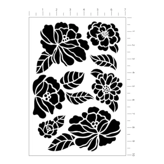 Fresh Cut Flower Plastic Stencils, 7" x 10" by Craft Smart&reg; {4}
