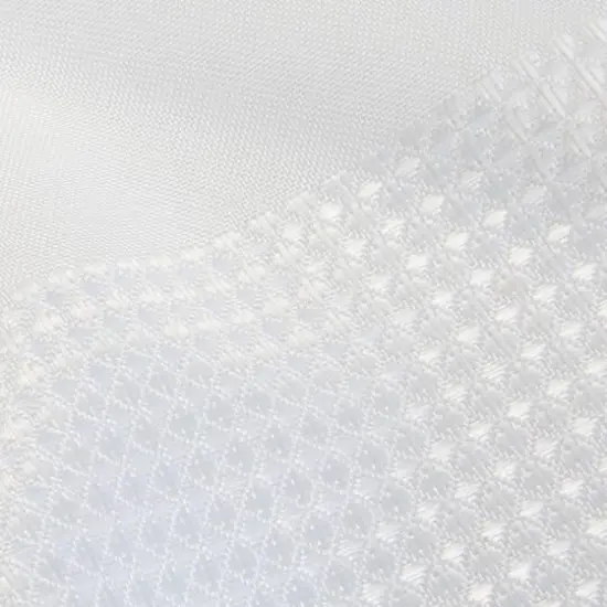 Elle D&eacute;cor White Jacquard Weave Shower Curtain {8}