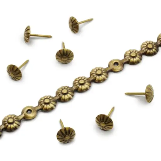 Dritz&reg; Home 7/16'' Decorative Nailhead Trim Antique Brass {4}