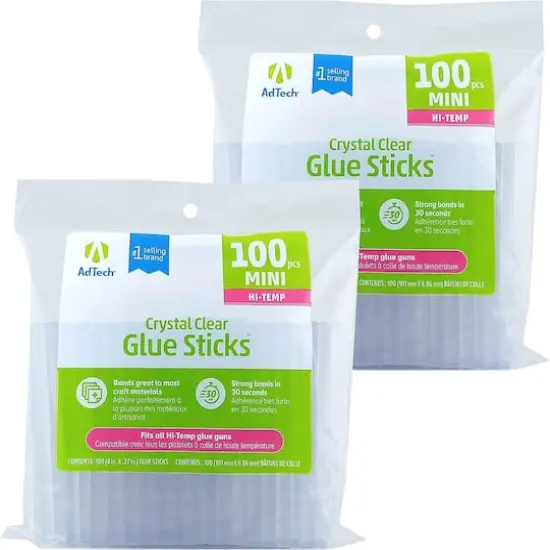 AdTech&trade; Artistick&trade; 4" Mini Hot Glue Sticks, 200ct. {1}