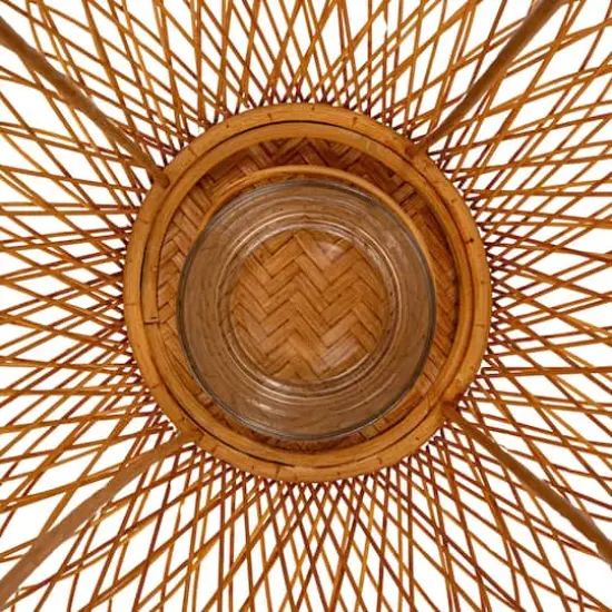 Hello Honey&reg; 20" Decorative Bamboo Hand-Woven Lantern Candle Holder {9}