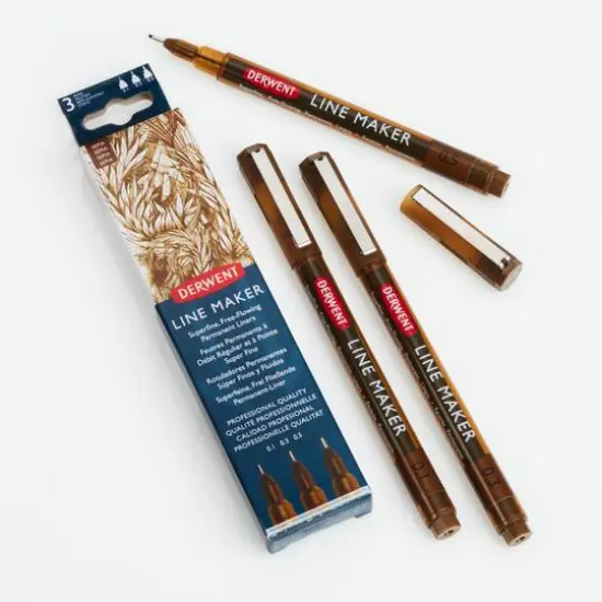 Derwent Sepia Line Maker Pen Set {3}