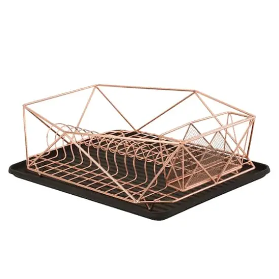 Kitchen Details 18.5" Geode Dish Rack Copper {4}