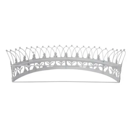 Hello Honey&reg; 29" Metal Curtain Crown White {7}