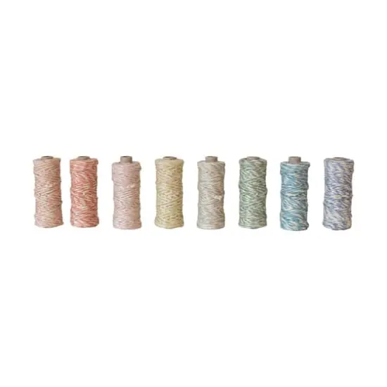 Hello Honey&reg; 32yd. 8 Color Jute Cord Spool Set {1}