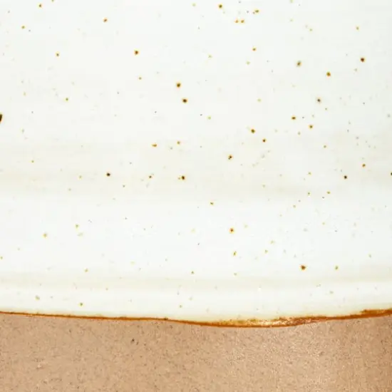 Hello Honey&reg; 5" Beige Reactive Glaze Round Stoneware Canister with Lid {7}