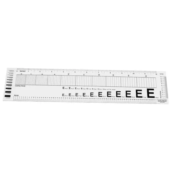 C-Thru Graphic Arts 13.75" Leading Gauge Ruler {1}