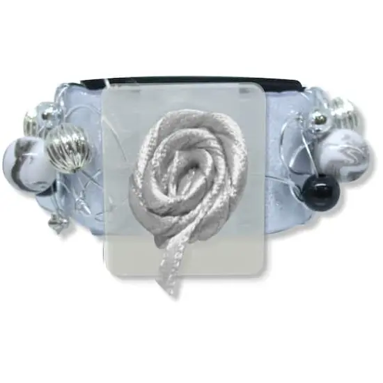 JAM Paper Angelyn New Style Flower Bracelet Silver {1}