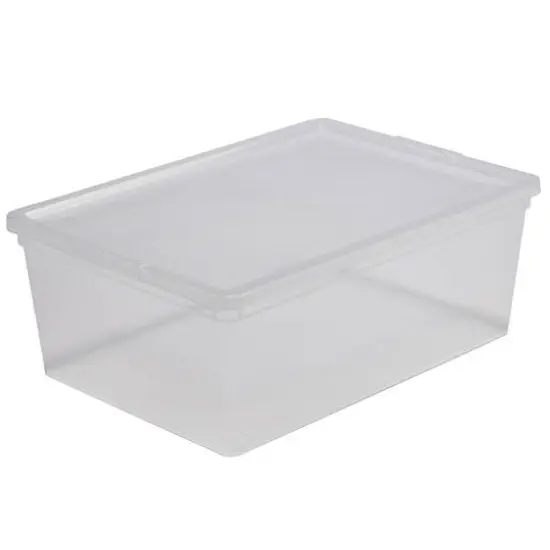 Simplify Clear Stackable Storage Bins with Lids, 4ct. {6}