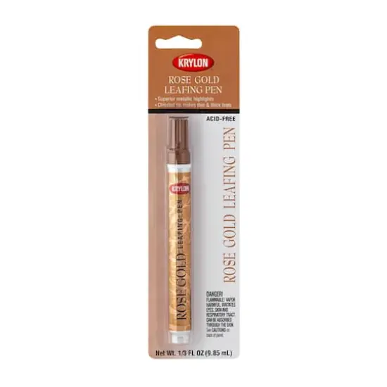 Krylon&reg; Metallic Leafing Pen Rose Gold {1}