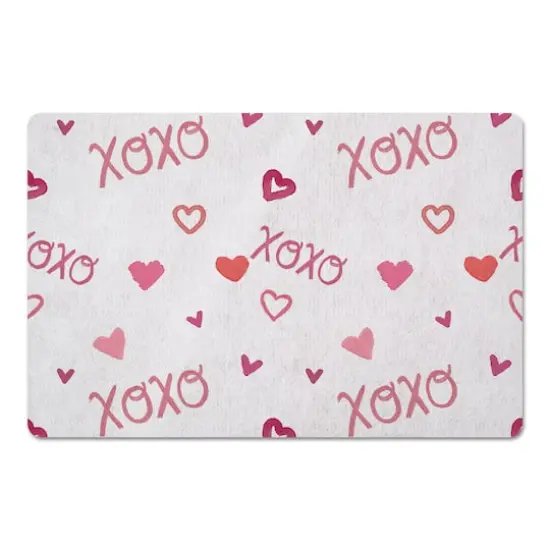 XOXO Pattern 27" x 18" Floor Mat {1}